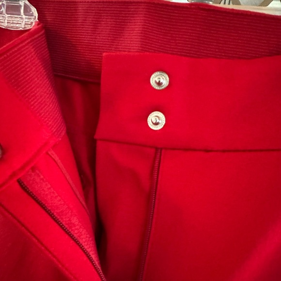 Alfani Red Capris with Snap Details - Picture 3 of 8